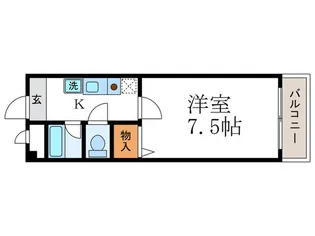 グリーンコートランザン【3階】の間取り