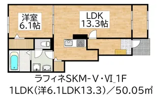 ラフィネSKM-V【1階】の間取り