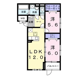 ロイヤルメゾン北巽 I【1階】の間取り