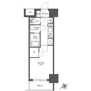 BPRレジデンス門前仲町【3階】の間取り