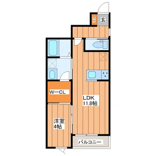 ピュアランド燕沢東【1階】の間取り