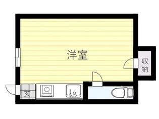 南的ヶ浜荘【1階】の間取り