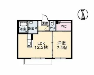 ベルアネス A棟【2階】の間取り