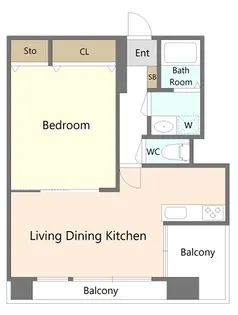 タピオラワダ【4階】の間取り