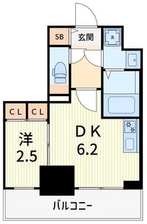 カパリリ小岩【13階】の間取り