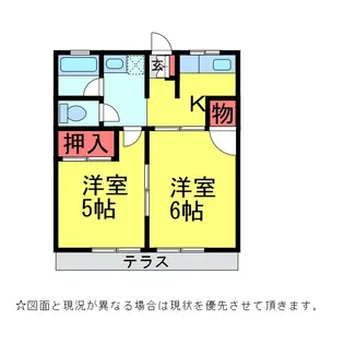 シティハイムパークII【1階】の間取り