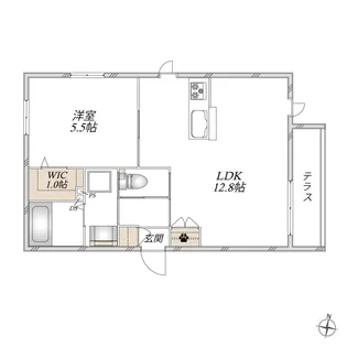 メゾンソレーユ【1階】の間取り