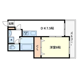 ドウェルエミネント【4階】の間取り