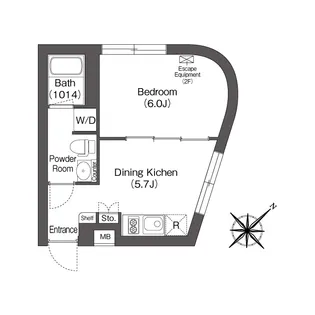 エスタート大井町フォレスト【1階】の間取り