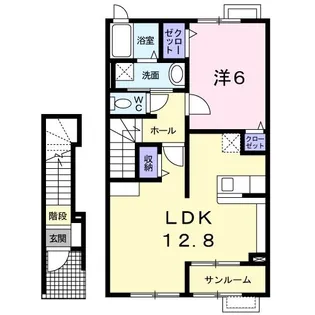 メゾン・ド・アップル【2階】の間取り
