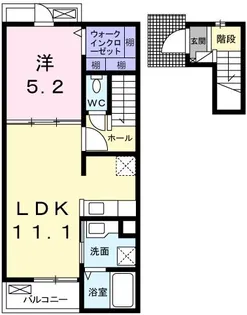 サンパレス安室【2階】の間取り