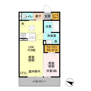 ヴィラ245【1階】の間取り