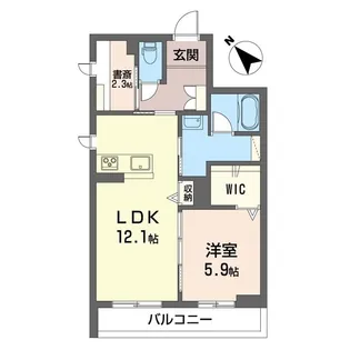 ホワイトシャトー【3階】の間取り