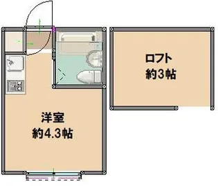 ハイテラス石川台B棟【2階】の間取り
