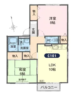 サニープレイス-i【1階】の間取り