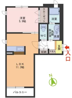 シャーメゾン エコール【3階】の間取り