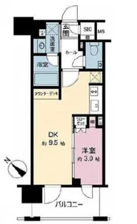 デュオステージ横濱桜木町【5階】の間取り