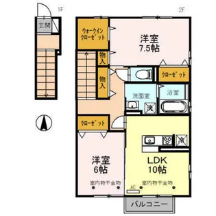 ルミエール ベガ【2階】の間取り