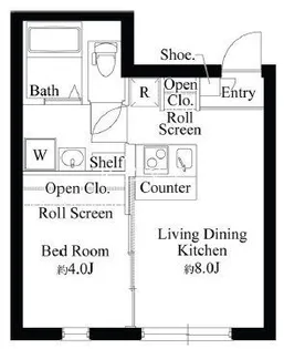 レガーロ上野松が谷【5階】の間取り
