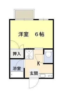 コーポラスハシモト【1階】の間取り