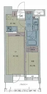グランフォーレプライム天神東【11階】の間取り