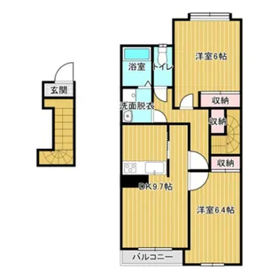 サンフォレスト【2階】の間取り
