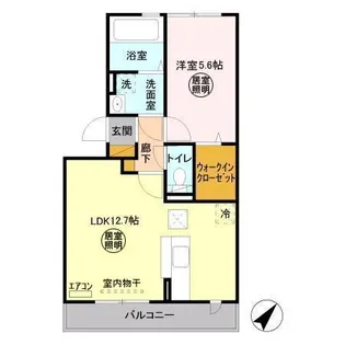 ベルハウスII【1階】の間取り