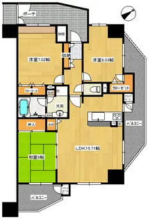 ハミーユ籠原南口【5階】の間取り