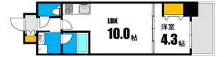 DOLCE三川町【4階】の間取り