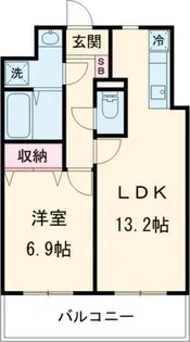 リバーサイド天神【10階】の間取り