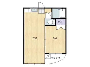 ロイヤルフラッツ【1階】の間取り