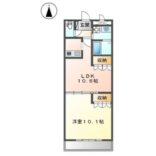 エバークレスト【1階】の間取り