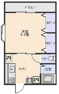 ラ・プリマベーラ【1階】の間取り