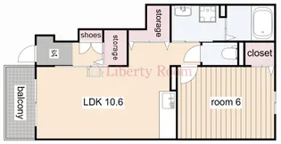 サポーレ【1階】の間取り