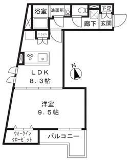 EDIAN武蔵小山【3階】の間取り