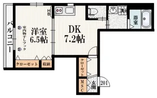 LA GLYCINE【2階】の間取り