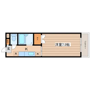 第三レジュエール【1階】の間取り