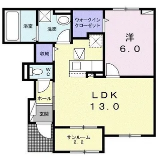 コーポラス院台 A【1階】の間取り