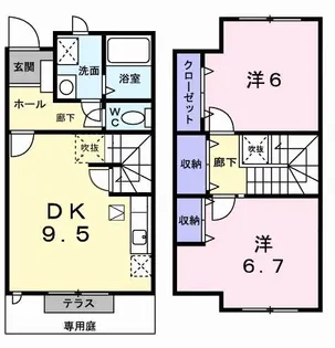 JUVENTUS(ユベントス)【1階】の間取り