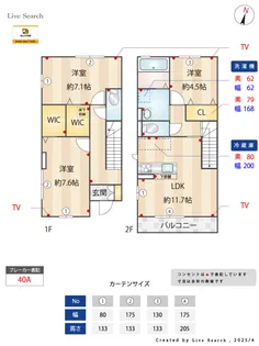 エルデガーデンII号館の間取り