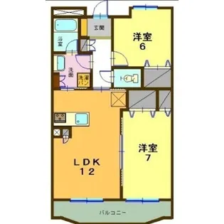 ヴィブレ キュート モア【2階】の間取り