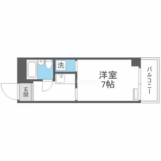 サンハイツ山之内【7階】の間取り