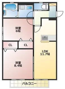 フェリーチェ【2階】の間取り