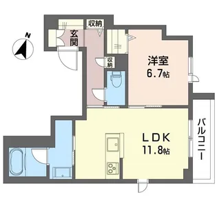カーサ北沢【2階】の間取り