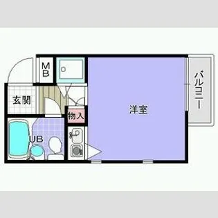 シャルマンフジ久米田参番館【1階】の間取り