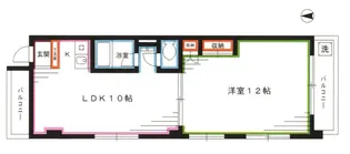 ゆうでん21【3階】の間取り