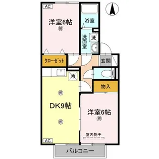 セジュール伏石 A棟【2階】の間取り
