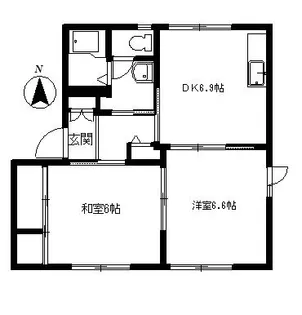 メゾン・ラフレシス【1階】の間取り