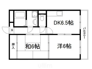ヤムズスリー【5階】の間取り