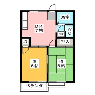 ケイアイアパートメントA【2階】の間取り